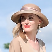 abordables Chapeaux de fête-chapeaux élégants en polyester avec nœud papillon 1pc casque décontracté