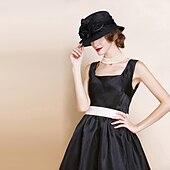 economico Cappelli da Festa-Copricapo in Flax per donne - Cappelli da Matrimonio  Occasioni Speciali 1 Pezzo per impressionare Cappelli Abito da corsa