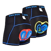 economico Pantaloncini, calzamaglie e pantaloni da uomo-WOSAWE Pantaloncini da uomo in mountain bike con pantaloncini da uomo imbottiti cinguali imbottiti rimovibili in ciclismo in poliestere estate in bici imbottiti