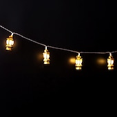 cheap Solar String Lights-Outdoor Solar Decoration Lights LED Retro Oil Lamp Shape String Lights 5m 20leds Christmas Home Indoor Outdoor Decoration
