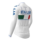 abordables Maillots Hombre-Hombre Maillot de Ciclismo Estampado Letra y Número Rusia Manga Larga Bicicleta Maillot Camiseta con 3 bolsillos traseros MTB Bicicleta Montaña Ciclismo Carretera Secado rápido Transpirabilidad Suave