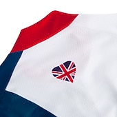 voordelige Heren shirts-Voor heren Wielrenshirt Met Patroon Zwitserland Denemarken Korte mouw Fietsen Shirt Kleding Bovenlichaam met 3 achterzakken Bergracen Wegwielrennen UV-bestendig Sneldrogend Achterzak Vochtregelerend