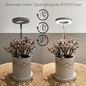 Χαμηλού Κόστους Φώτα Ανάπτυξης Φυτών-angel grow light 4 ή 3 δακτυλίους dc5v usb φυτολάμπα για φυτά led full spectrum λάμπα για σπορόφυτα φυτών εσωτερικού χώρου παχύφυτα λουλουδιών σπιτιού 1τμχ