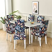 economico Fodera per sedia da pranzo-Fodera per sedia da pranzo in spandex elasticizzato. Fodera per sedia da pranzo con elastico