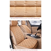 cheap Car Seat Covers-2PCS Universal Flocking Cloth Car Seat Cover – Four Seasons, Built-In Storage, Easy to Install, Interior Protector