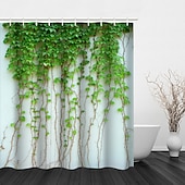 levne Sprchové závěsy-Záclona do sprchy s háčky 180cm*180cm (70&quot;*70&quot;) polyester praní v pračce voděodolná vzor květinových listů