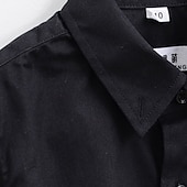 billiga T-shirts och skjortor för pojkar-Pojkar 3D Ensfärgat Skjortor Långärmad Vår Höst Mode Häftig Barn 3-13 år Formell Inomhus Normal
