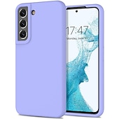 Недорогие Чехлы для Samsung-Чехол для телефона для Samsung Galaxy S24 S23 S22 S21 S20 Plus Ultra A72 A52 S25 Ultra силиконовый чехол полный корпус защитный пылезащитный ударопрочный однотонный силикон