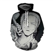 billige Tegneserie- og filmkaraktergrafikk-One Piece Monkey D. Luffy Roronoa Zoro Hattetrøje Tegneserie Manga Animé Harajuku Graphic Kawaii Til Par Herre Dame Voksne Tilbake til Skolen 3D-utskrift