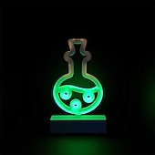 billiga LED-neonlampor-neon nattljus godis fladdermus döskallehatt formad aaa batteridriven usb-driven