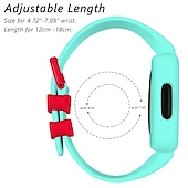 זול להקות שעונים של Fitbit-צפו בנד ל פיטביט Ace 3 סיליקון רך תַחֲלִיף רצועה עם קייס עמיד במים מתכוונן צמיד