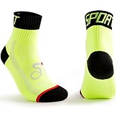 cheap Cycling Clothing Accessories-Compression Socks Athletic Sports Socks Crew Socks Cycling Socks Men's Football / Soccer Cycling / Bike Breathable Wearable 1 Pair Winter Solid Color Chinlon Black White Orange M L XL