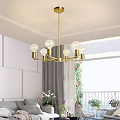economico Lampadari-Lampadario A Sospensione Led Testa Universale In Alluminio Elettrolitico Elegante Oro Moderno Stile Nordico