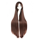 cheap Party Wigs-40 100cm Anime Costume Long Straight Cosplay Wig Party Wig Carnival Cosplay Party Wigs