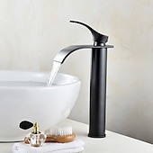 economico Classici-Rubinetto Lavandino Bagno Moderno Monocomando Cromato A Cascata In Acciaio Inox Rubinetto Bagno Moderno Regolabile Per Acqua Fredda E Calda Argento