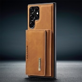 お買い得  サムスン用ケース-サムスンギャラクシーS24/S23/S22/S21/S20プラスウルトラ A14/A54 Note 20ウルトラ/10プラス A73/A33/S25ウルトラ用のハンドバッグウォレット電話ケース – リングホルダーとクロスボディストラップ付き TPU PUレザー