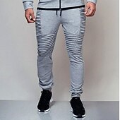 billige Joggebukser-jogging jogging joggebukser for menn uformelle solid snøring treningsbukser trendy slanke treningsbukser med midt midje armygrønn