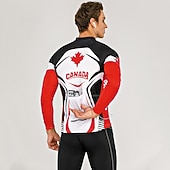 abordables Maillots Hombre-Hombre Maillot de Ciclismo Estampado Letra y Número Rusia Manga Larga Bicicleta Maillot Camiseta con 3 bolsillos traseros MTB Bicicleta Montaña Ciclismo Carretera Secado rápido Transpirabilidad Suave