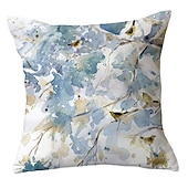 cheap Floral &amp; Plants Style-Spring Double Side Cushion Cover 1PC Soft Decorative Square Throw Pillow Cover Cushion Case Pillowcase for Sofa Bedroom Superior Quality Machine Washable