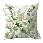 cheap Floral &amp; Plants Style-Spring Double Side Cushion Cover 1PC Soft Decorative Square Throw Pillow Cover Cushion Case Pillowcase for Sofa Bedroom Superior Quality Machine Washable