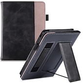 cheap Kindle Cases/Covers-Kindle Paperwhite Signature Edition Case (6.8 inch11th Generation 2021 Released Only) with Stand/Hand Strap and Auto Sleep/Wake PU Leather