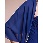 abordables Châles-châles sans manches en mousseline de soie mariage / soirée de fête / châle décontracté&amp;amp; écharpe / écharpe pour invités de mariage / écharpe pour femme avec drapé / uni