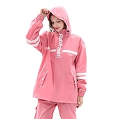 baratos Acessórios de Viagem &amp; Bagagem-Capa de chuva calças de chuva terno moda chuva poncho chuva feminina takeaway corpo inteiro montando carro elétrico capa de chuva