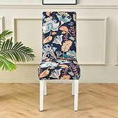 economico Fodera per sedia da pranzo-Fodera per sedia da pranzo in spandex elasticizzato. Fodera per sedia da pranzo con elastico