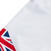 voordelige Heren shirts-Voor heren Wielrenshirt Met Patroon Zwitserland Denemarken Korte mouw Fietsen Shirt Kleding Bovenlichaam met 3 achterzakken Bergracen Wegwielrennen UV-bestendig Sneldrogend Achterzak Vochtregelerend