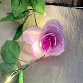 abordables Luces de cuerda solar-Cadena de luces de flores, decoración solar para fiesta de boda, luces de cadena de 2m, 20 ledes, luces de guirnalda impermeables para exteriores, jardín, balcón, patio, vacaciones, fiesta de Navidad,
