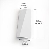 tanie Kinkiety wewnętrzne-2 sztuk nowoczesny kryty kinkiet led metal mały kinkiet unikalny styl 10w up down kinkiet led lampka nocna do sypialni salon restauracja