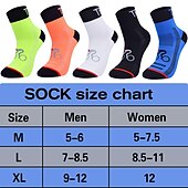 cheap Cycling Clothing Accessories-Compression Socks Athletic Sports Socks Crew Socks Cycling Socks Men's Football / Soccer Cycling / Bike Breathable Wearable 1 Pair Winter Solid Color Chinlon Black White Orange M L XL
