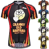 halpa Miesten pelipaidat-Miesten Pyöräily jersey Kuviollinen Uutuudet Hauska Lyhythihainen Pyörä Villapusero Topit 3 takataskulla Maastopyöräily Maantiepyöräily UV-vastustuskykyinen Nopea kuivuminen Takatasku Kosteuden