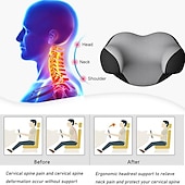 ieftine Tetiere și Perne Lombare Auto-Starfire pernă pentru tetieră pentru scaun auto design ergonomic spumă cu memorie cap de pernă pentru suport pentru gât cap de umăr pentru dormit odihnă în mașină birou acasă 1 pachet