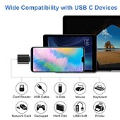 halpa Kaapelit-4 kpl usb c naaras-urossovitin tyyppi c usb-sovitin usbc virtalaturin kaapelin muunnin iphone 13 12 mini pro max, samsung galaxy s22, ipad mini air pro i-watch series 7