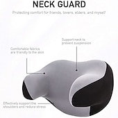 ieftine Tetiere și Perne Lombare Auto-Starfire pernă pentru tetieră pentru scaun auto design ergonomic spumă cu memorie cap de pernă pentru suport pentru gât cap de umăr pentru dormit odihnă în mașină birou acasă 1 pachet