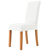 cheap Dining Chair Cover-Velvet Dining Chair Cover Burgundy Plush Stretch Spandex  Chair Slipcover Chair Protector High Back Dining Chair  Cover with Elastic Band for Dining Room Wedding Ceremony Banquet Home Decor