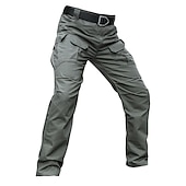 ieftine Pantaloni Cargo-Bărbați Παντελόνι πεζοπορίας Pantaloni de lucru Pantaloni de marfă tactici Militar Vară Primăvară În aer liber Ripstop Rezistent la Vânt Uscare rapidă Multi buzunar Pantaloni Talie elastică Buzunar