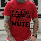 abordables T-shirt graphique pour hommes-Homme Lettre T-shirt Style décontracté 100% Coton Manche Courte Graphique Chemise Noir Blanche Rouge T-shirt confortable Vacances Occasionnel Vêtements de créateurs de mode