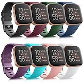 abordables Correas de reloj Fitbit-Ver Banda para Fitbit Versa 2 / Versa Lite / Versa SE / Versa Silicona Reemplazo Correa Transpirable Correa Deportiva Pulsera