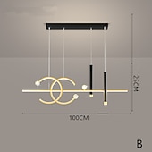 abordables Luces colgantes-Proyector de luz colgante led, luz de lujo para comedor, personalidad creativa, candelabro de barra de cielo estrellado