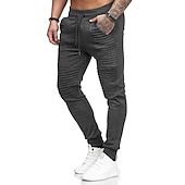 billige Joggebukser-jogging jogging joggebukser for menn uformelle solid snøring treningsbukser trendy slanke treningsbukser med midt midje armygrønn