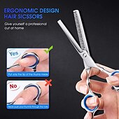 voordelige Hondenverzorgingsbenodigdheden-4 stks/set kappersschaar haar schaar professionele kappersschaar snijden dunner schaar kapper shear accessoires: