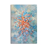 お買い得  油絵-ハング塗装油絵 手描きの 縦式 抽象画 近代の 内枠を含めます