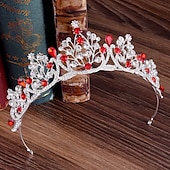 preiswerte Diademe &amp; Krone-Krone Tiara Legierung Hochzeit Einfach Braut Mit Metallkopfschmuck Kopfbedeckung Kleid beeindrucken