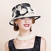 economico Cappelli da Festa-Copricapo in Flax per donne - Cappelli da Matrimonio  Occasioni Speciali 1 Pezzo per impressionare Cappelli Abito da corsa
