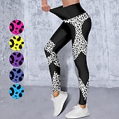 Χαμηλού Κόστους Γιόγκα κολάν &amp; καλσόν-Γυναικεία Παντελόνι για γιόγκα Αντίστροφη καρότσα Έλεγχος κοιλιάς Ψηλή Μέση Γυμναστήριο προπόνηση Τρέξιμο Καταλληλότητα Κολάν με κοψίματα Λεοπάρ Γεωμετρία Μπλε Παγονί Μαύρο Κίτρινο Φθινόπωρο Χειμώνας