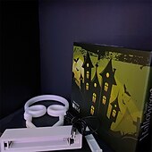billiga LED-neonlampor-neon nattljus godis fladdermus döskallehatt formad aaa batteridriven usb-driven
