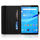 お買い得  レノボの場合-タブレット ケース カバー 用途 Lenovo M8 FHD / HD TB-8505/8506/8705 P11 Pro 2nd Gen 11.2&quot; TB-132/138 タブM10HD M10FHDプラス P11 (Plus) TB-J606 J607 J616 スタンド付き 鉛筆ホルダー(ペンなし) カードホルダー 木目 ソリッド 本革