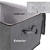cheap Clothing &amp; Closet Storage-Large Capacity Clothes Storage Bag Organizer With Reinforced Handle Thick Fabric For Comforters, Blankets, Bedding, Foldable With Sturdy Zipper, Clear Window